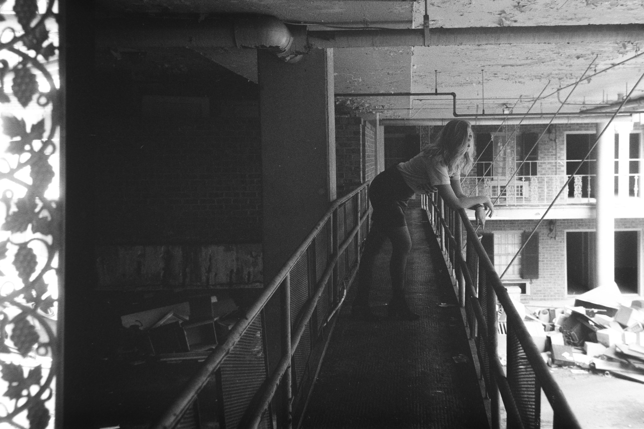 Model: Becca Olsen Camera: Minolta CLE Lens: 40mm M Rokkor Film: HP5+ plus rated at 1600
