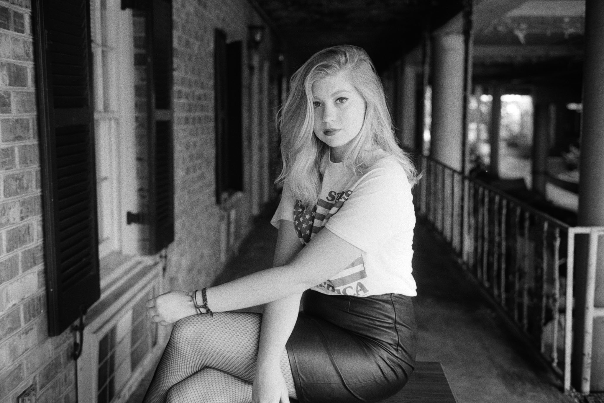 Model: Becca Olsen Camera: Minolta CLE Lens: 40mm M Rokkor Film: HP5+ plus rated at 1600