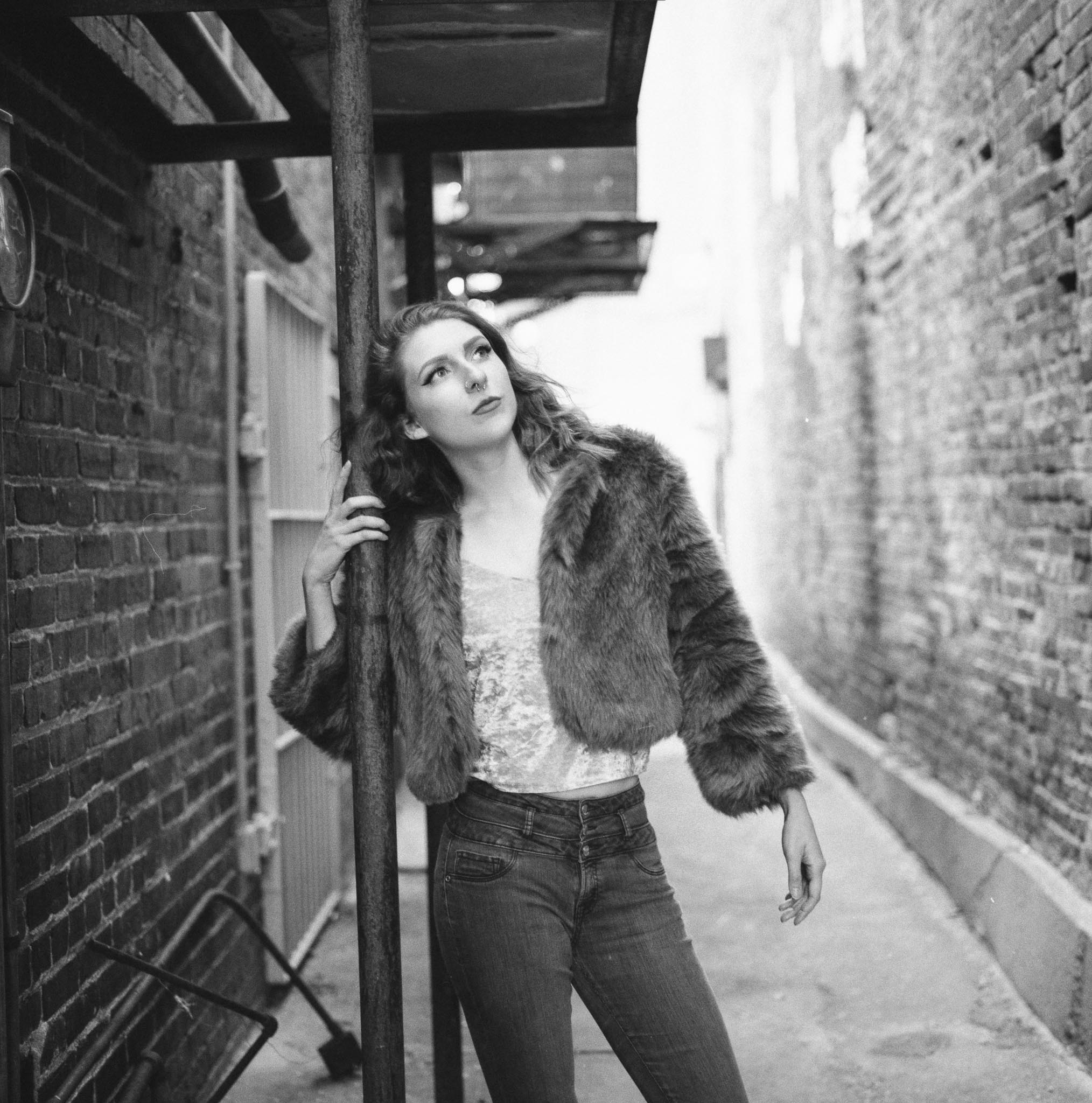 Model: Laurie Delahorne Camera: Hasselblad 501CM Film: HP5+ Rated @ 400