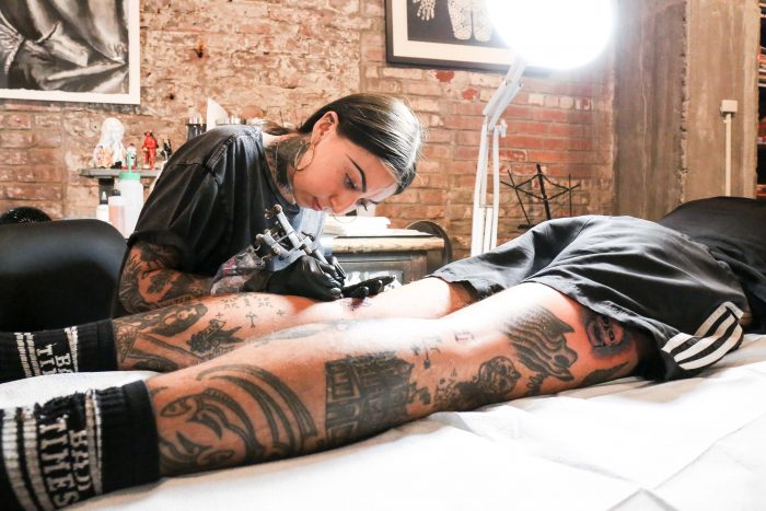 Tamara Santibañez, most in demand Chicana tattooer in Brooklyn