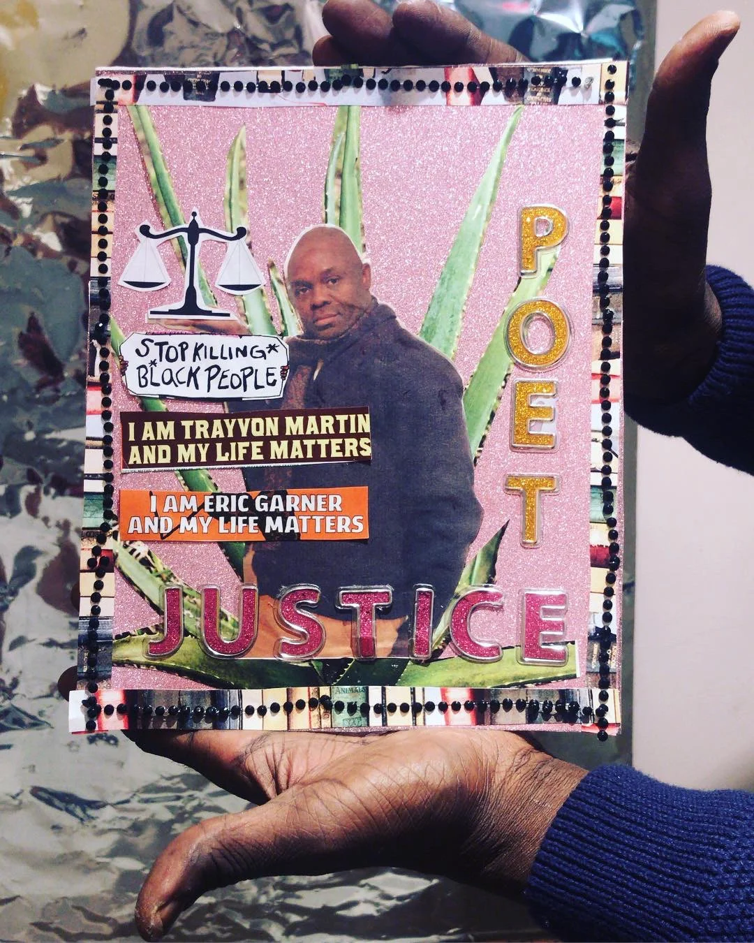 Social Justice Collage workshop with NYC high schoolers in RAPP program