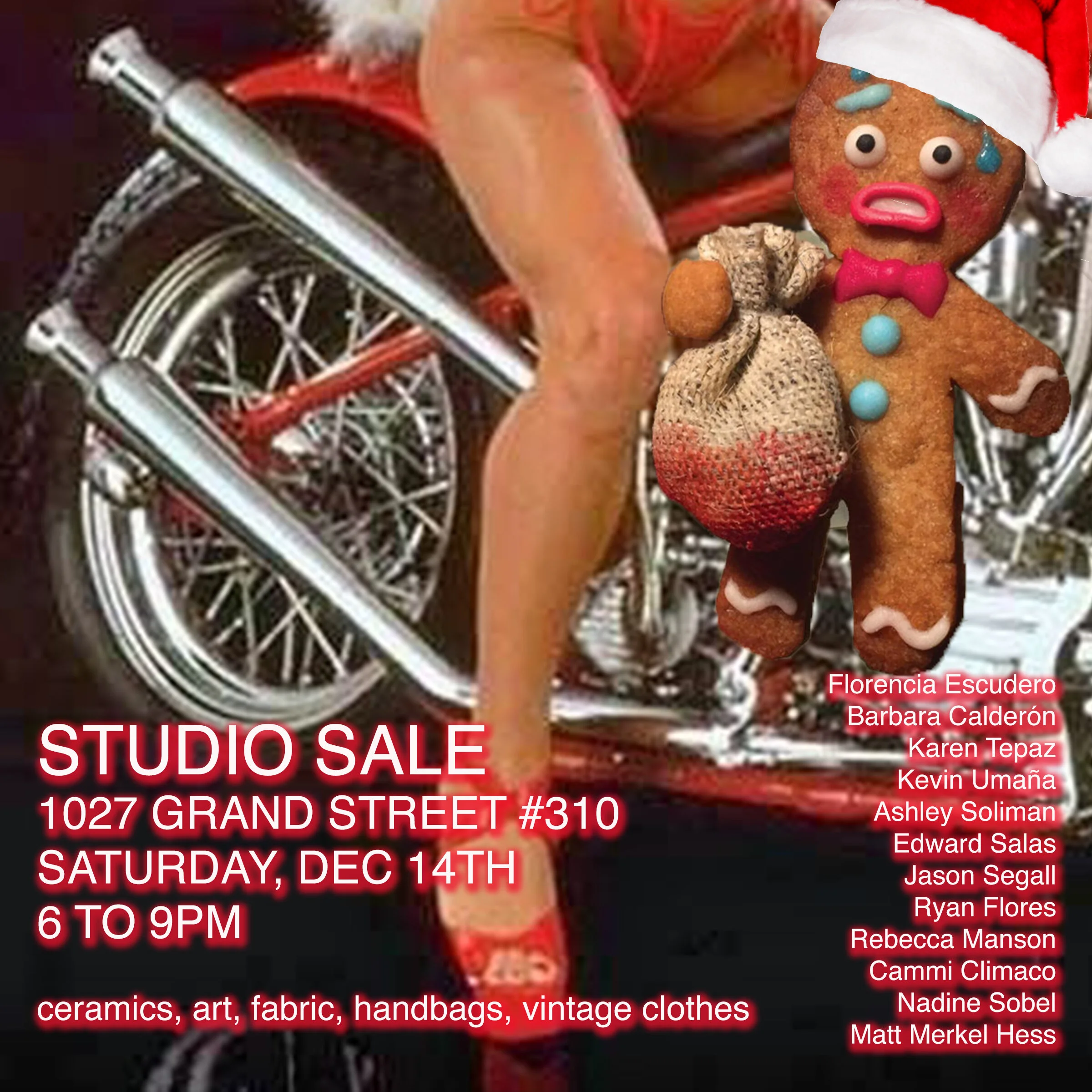 STUDIO SALE DEC 14TH 