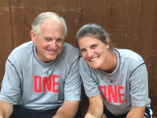 Sweet daddy-daughter moment . . . what a privilege for us to share these days with Lisa!