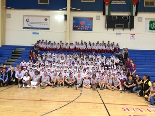 At the end of the sports day. We all hated to have it end!