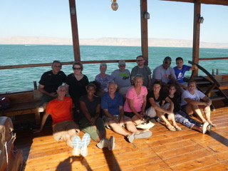 On the Sea of Galilee: calm waters, sweet spirit.