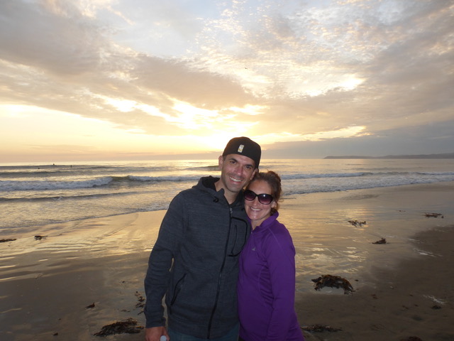 Gabe and Kari . . . glowing after a wonderful week.