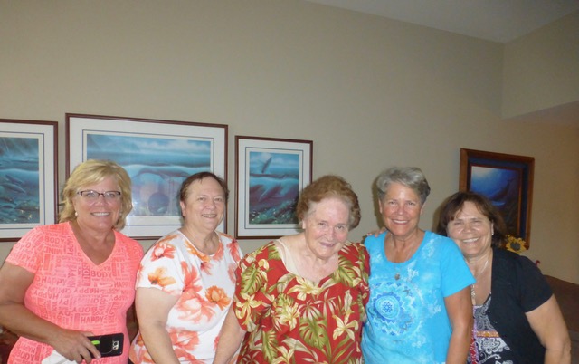 My mom with four of her seven children.