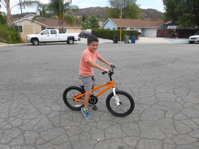 Brandon was very happy with his new “ride."