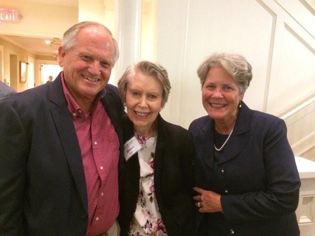 With Bonnie Robinson at Haddon’s memorial service.