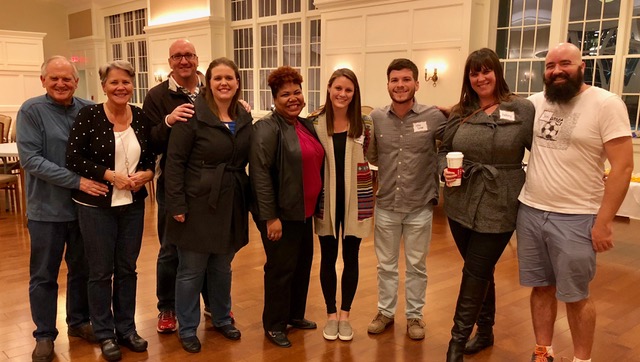 Gordon-Conwell Theological Seminary: couples night for the seminary wives class: we caught the last few stragglers at the end of the evening for this photo. 