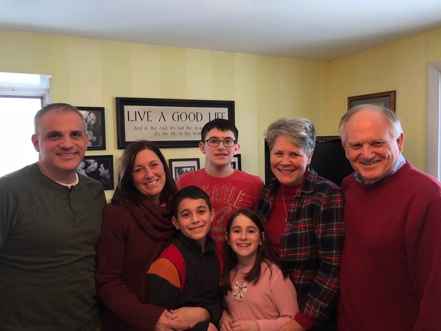 The Amico family sharing Christmas joy . . .