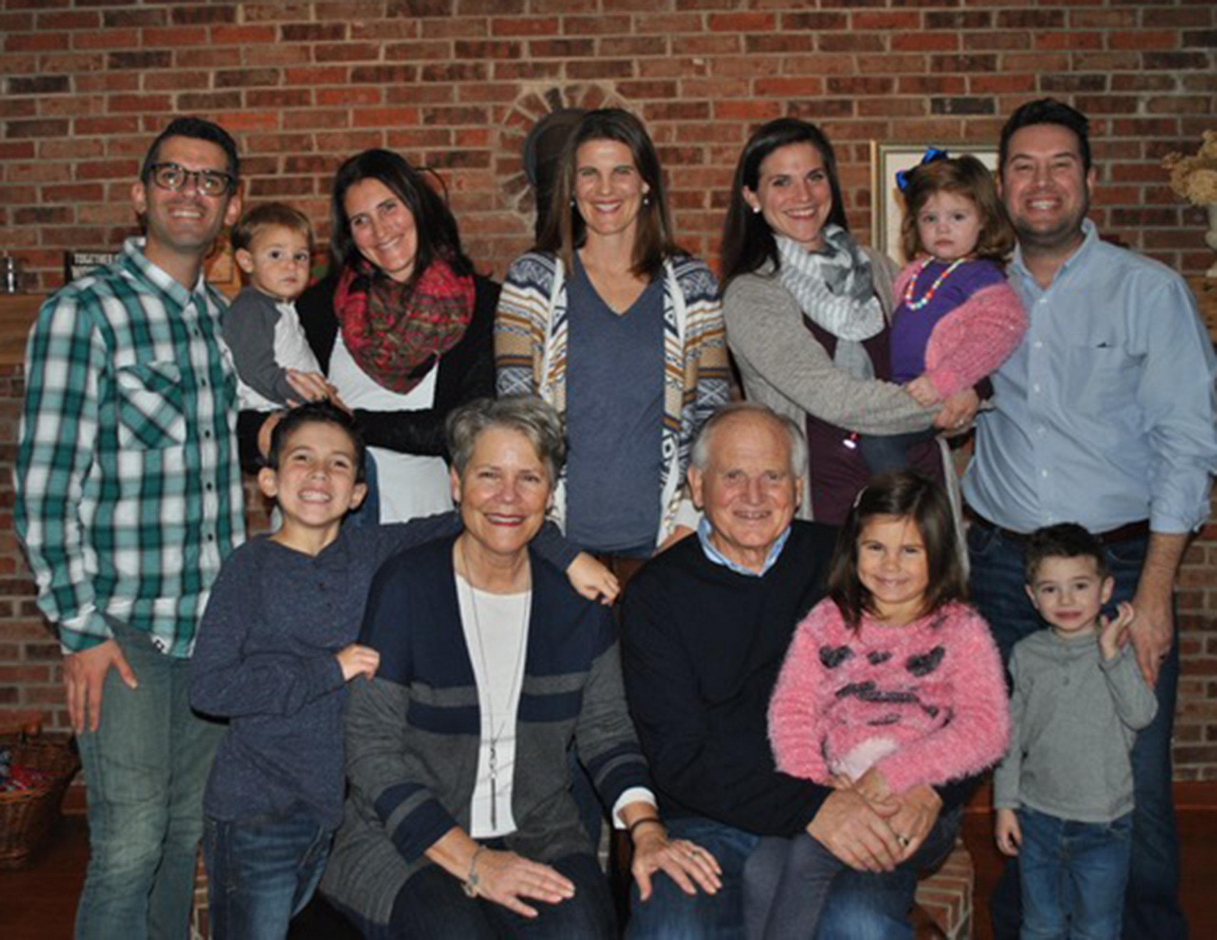 We managed to get a family photo thanks to a tripod and a timer.