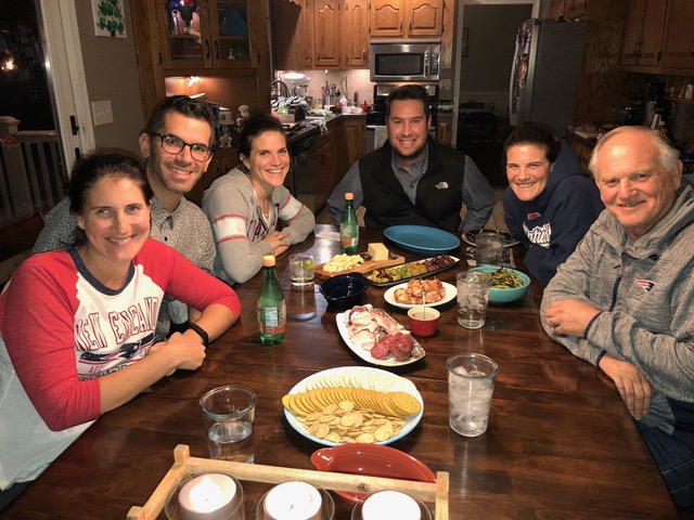 “Small plates” were served over the course of several hours, interspersed with sharing prompted by questions written on revolving cards. A very thoughtful evening to close out 2017.