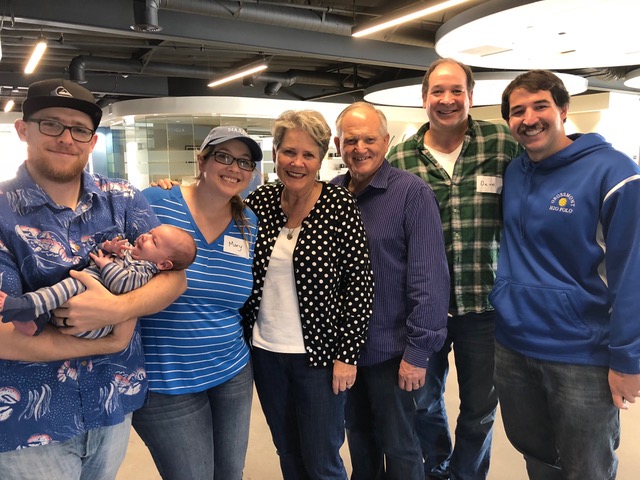 Daniel, Mary, and Grayson Phillips, and David (founder and CEO of Global Algae Innovations) and David, Jr, Hazlebeck worked behind the scenes to produce the Rise City Church marriage conference.