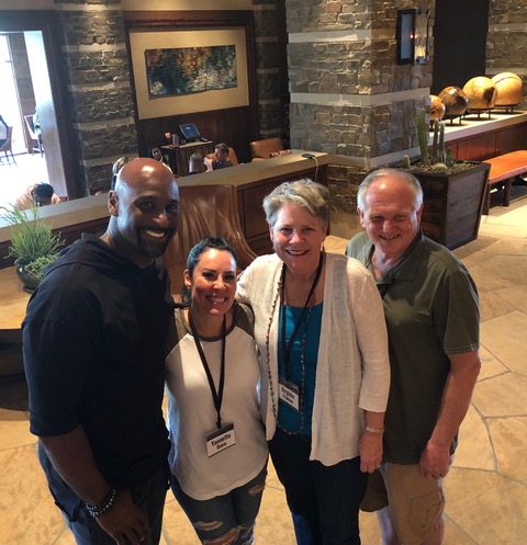 We always love reconnecting with Don and Yannette Davis, ex-Pats who lead the football ministry of Pro Athletes Outreach.