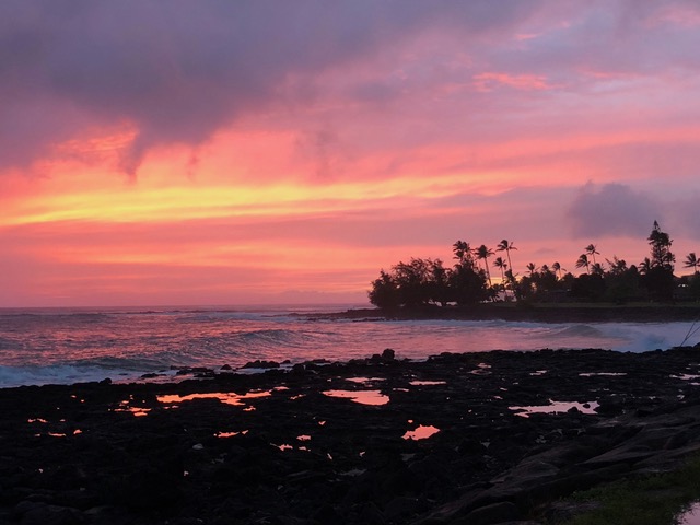 One of the most magical sunsets ever . . . After a rainy, cloudy day, the sun made this grand entrance and exit in the space of 20 minutes at day’s end and it felt like a HUGE hug from heaven!