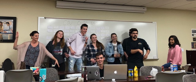 Part of the Uganda mission team from Cal Baptist, attempting to raise money to fund their trip through a Facebook Live Auction. 