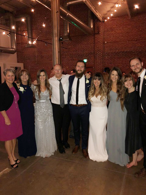 The Johnston clan celebrating Mark and Gia’s wedding.
