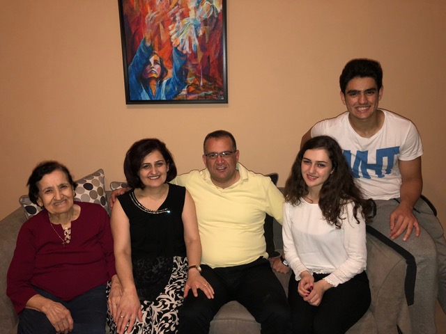 The Messerlian family: “Mommy”, Kayane, Raffi, Nayiri, and Hovsep. “Chosen family."