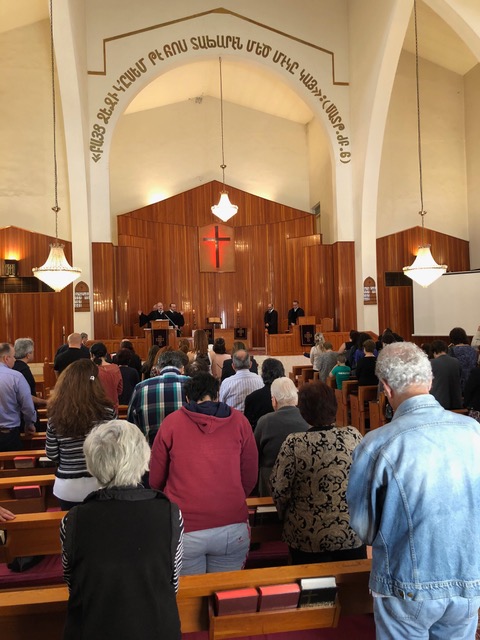 Many came to the Marasch Church on this holiday for Armenians.