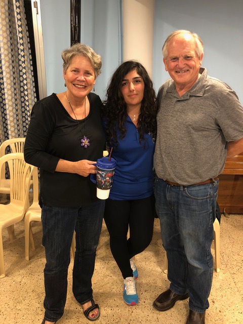 In Anjar we met Sbedig . . . who called out, “Hey! A New England Patriots cup!” She had spent a year in Maine as an exchange student!! Happy moment!