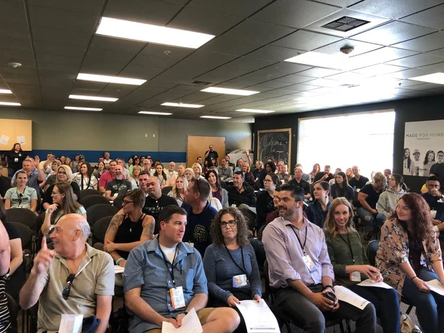 All three of the workshops we gave at Thrive were packed out and very lively.