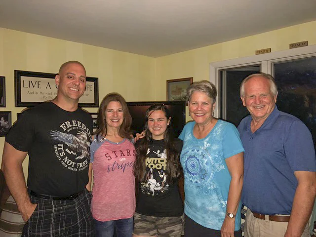 And Steve, Lisa, and Jewelina Culcasi also hung out with us—another CBS family camp family. How kind of the Lord to bring these deeply missed campers/friends our way!!