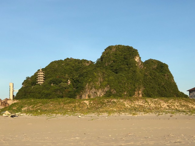 Marble Mountain has many caves and temples. The largest cave housed Viet Cong during the war.