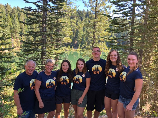 The former CBS program staff who helped staff Calvary Chapel of Chico’s family camp at Pilot Lake. 