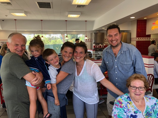 Later that week, Derek and Julie, with Nathan and Rachel, arrived to visit; first stop, “In and Out” Burger. Of course.
