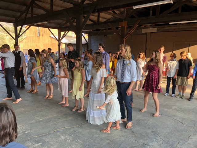 Robert teaching the “Rain Dance” to the wedding guests. It was so much fun.