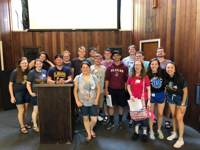 Most of the college group at family camp 1.