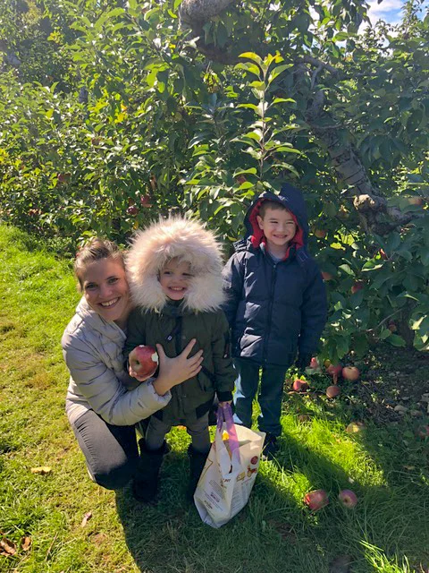 Apple picking is one of our favorite fall activities.