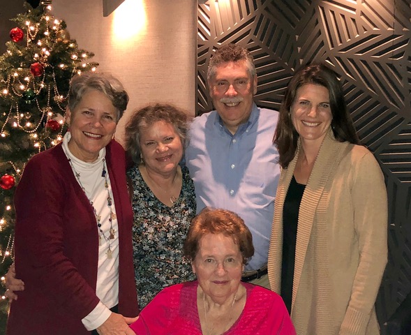 An early Christmas dinner celebration launched our evening down memory lane. I love this photo of us!