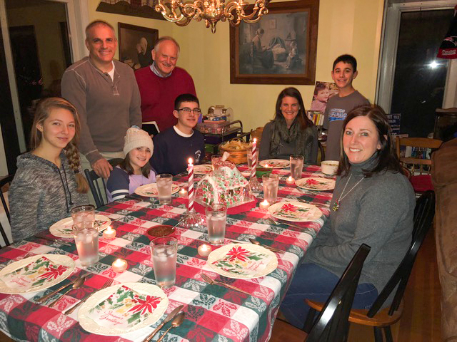 Our 14th annual Christmas Eve Eve dinner with the Amicos was extra special this year with their German daughter joining the gang.