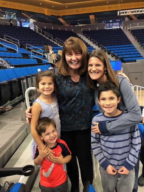 Lisa’s Athletic Training mentor, Lorita Granger, serves the women’s gymnastics team.