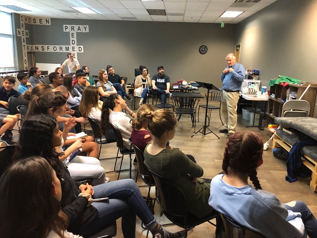 The junior/senior high Sunday school class at the Rock Community Church interact with us on the topic of God-honoring relationships.