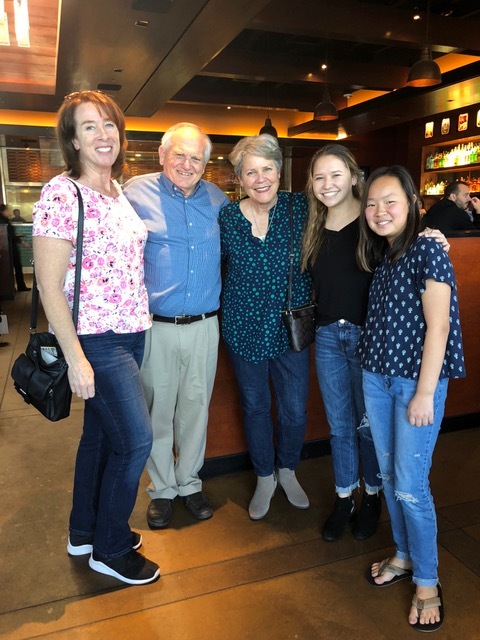 Karen Bushnell and her daughters Frances and Abigail were delightful lunch companions.