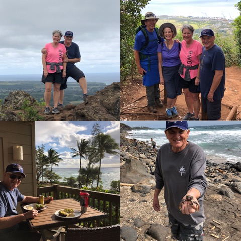 Each year we’ve enjoyed getting to know Bill and Susan Gates; Bill serves on the IVCF Board. We especially enjoyed hiking "Sleeping Giant” with them this year.