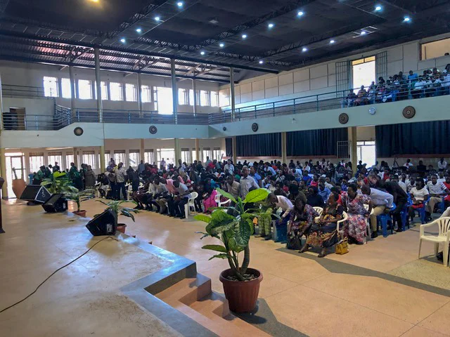 The sanctuary continued to fill as the morning went on.