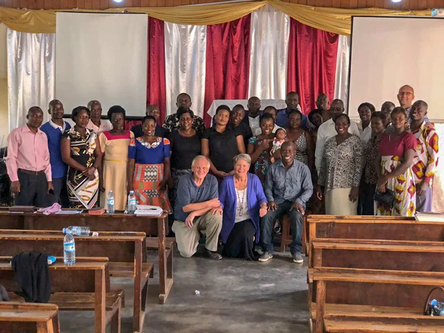 Many of the pastors and their wives who came Monday to the all-day seminar.