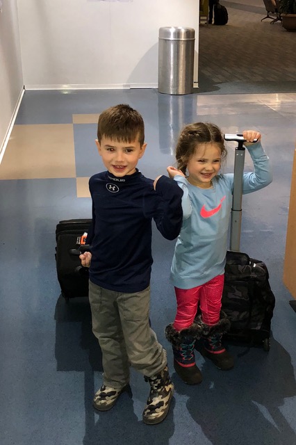 Our personal greeters and valets at the airport.
