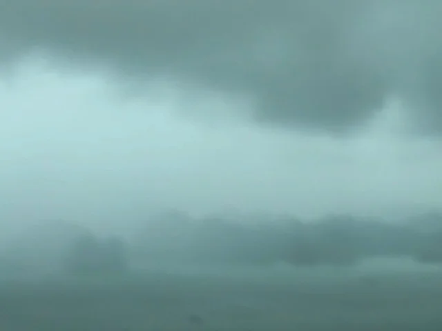 About 15 minutes from landing, the weather deteriorated within minutes and visibility became almost non-existent.