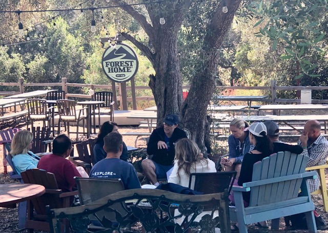 Small groups met before the speaker session and were rich times of deeper connection.