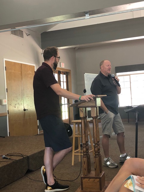 Ray Johnston and his son Scott spoke two mornings together . . . so hope-giving to see the next generation living the gospel.