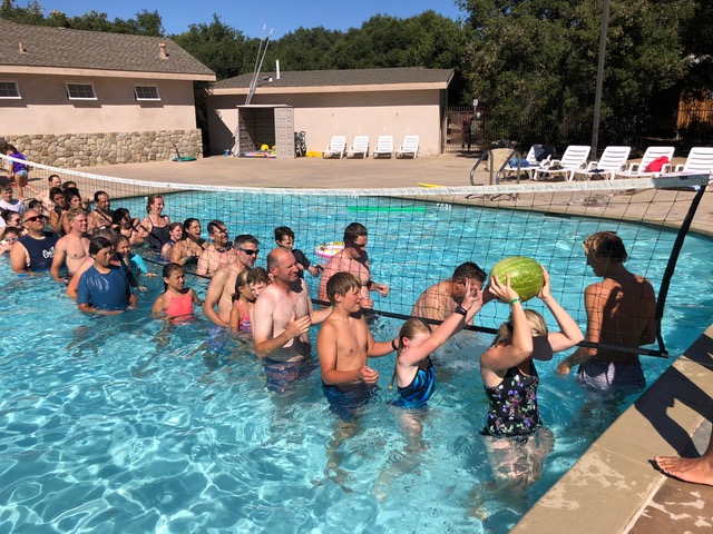 Pool games were also a huge hit. “Pass the watermelon over and under” evoked fierce competition mitigated with lots of laughter.
