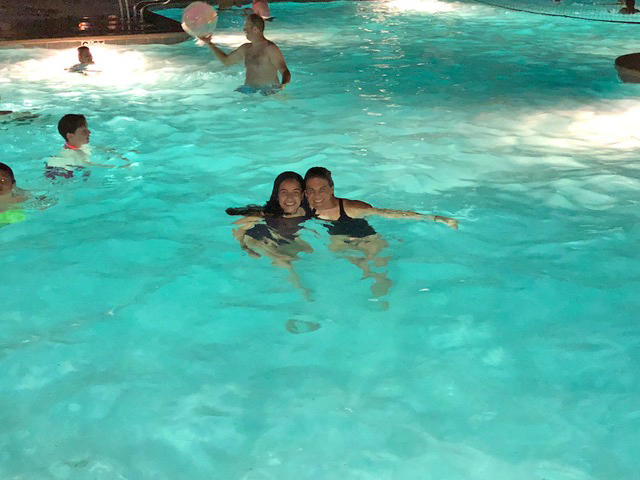 And then there was the night swim . . . SO fun!!