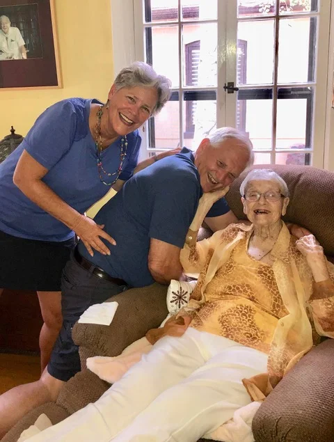 Delightful visit with Jeannie Mannes, who with her husband, Bob, directed CBS in the 60’s. Jeannie turned 95 last week and is still very sharp.