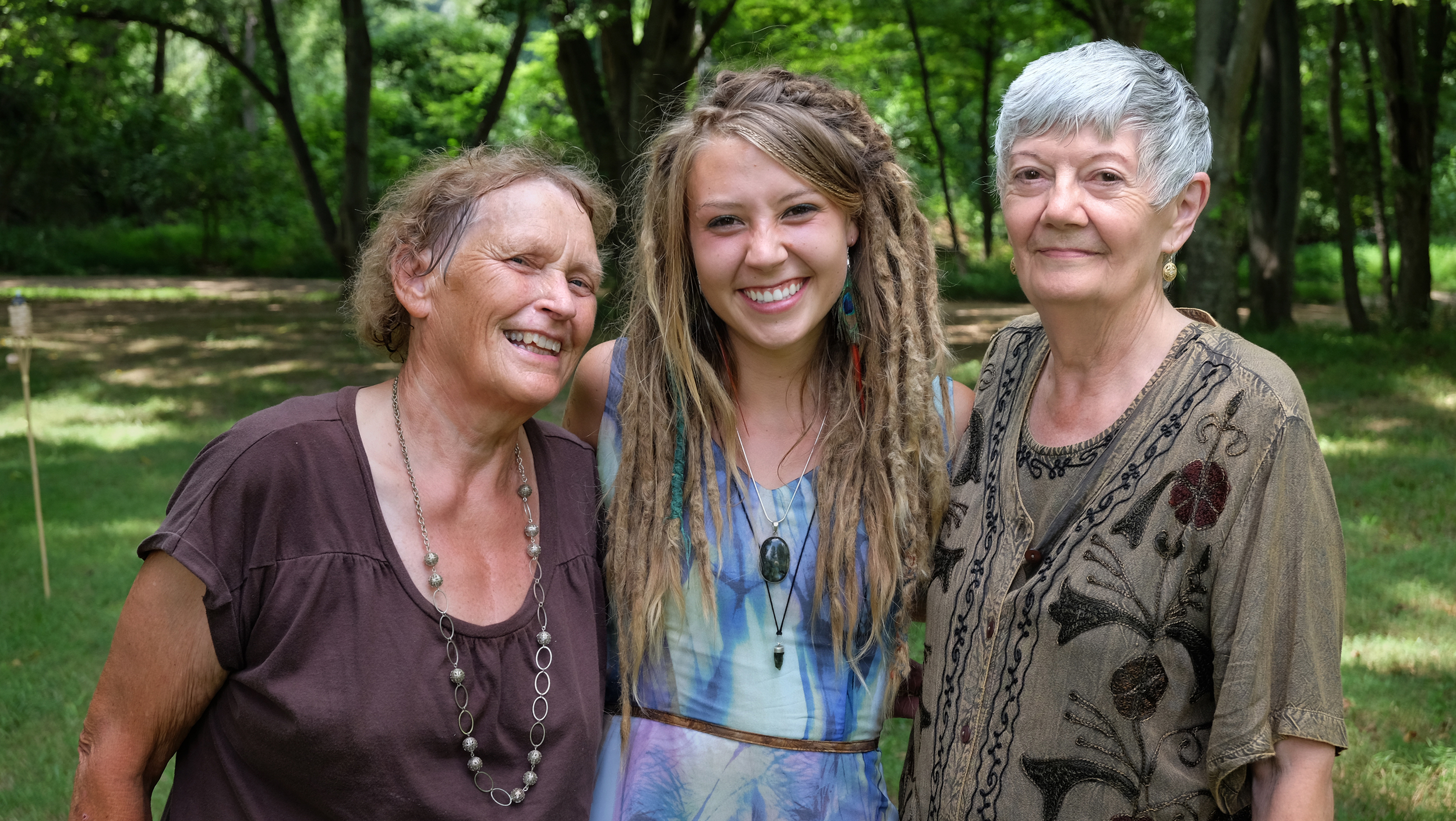 Kelsey and Her Two Grandmothers, Sophronia Green (left) and June Jenkins (right), Hot Springs, NC 2014.