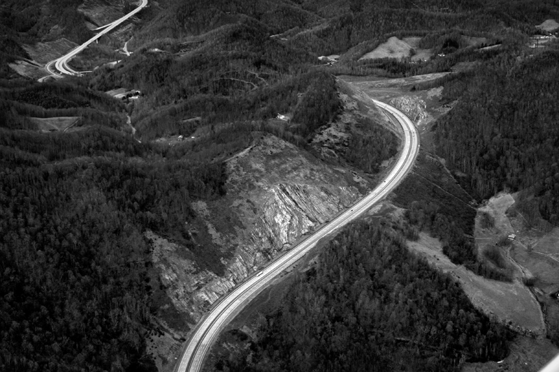 I-26 at Buckner Gap, Madison County, NC 2008.